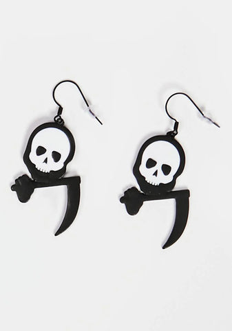 Killer Cutie Grim Reaper Earrings