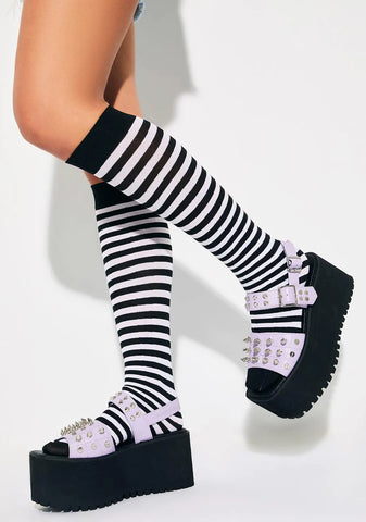 Restless Soul Spiked Platform Sandals