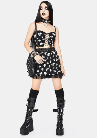 Mistress Of Macabre Mini Skirt