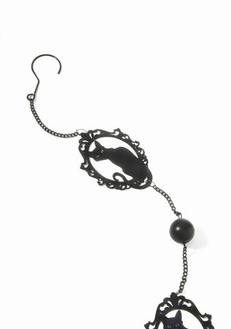 Feline Silhouette Hanging Decoration