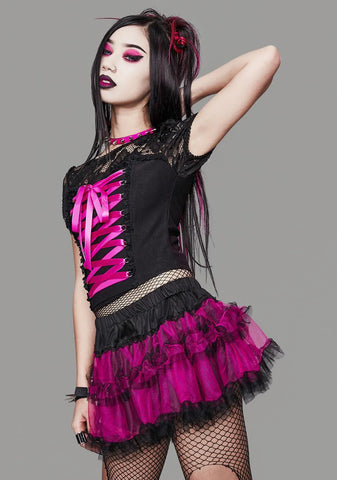 Stole Your Soul Ruffle Skirt