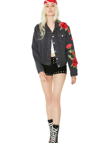 Roses Denim Jacket