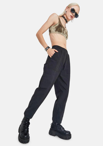 Taken Back Elastic Waist Joggers