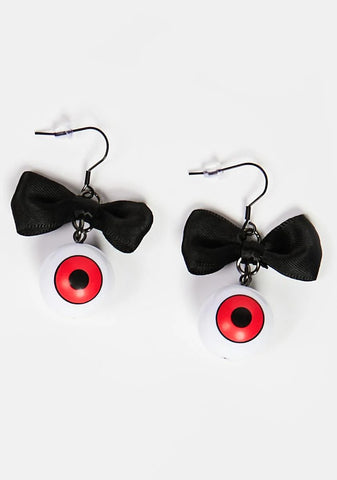 Eye See You Bow Earrings