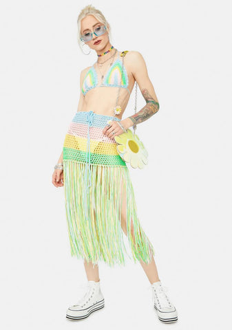 Blissful Dancing Crochet Fringe Set