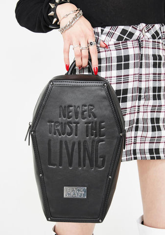 Never Trust Coffin Backpack