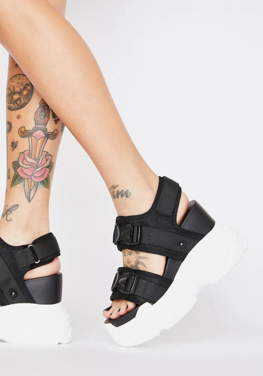 Peach Platform Sandals