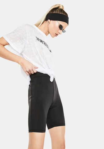 Body Talk High Waist Biker Shorts