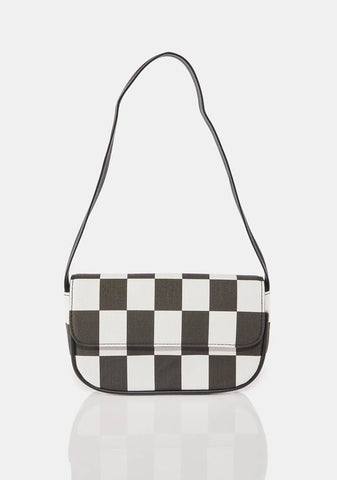 I Know Places Checkered Shoulder Bag