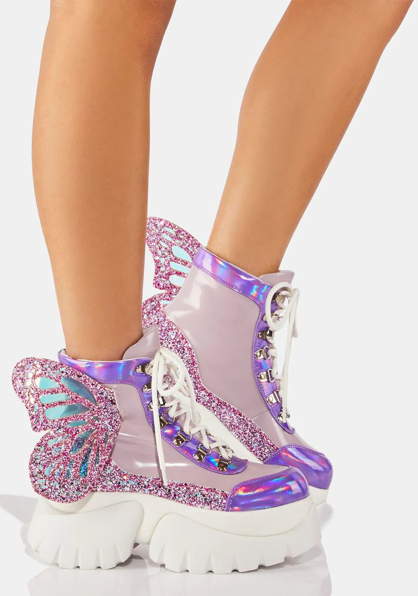 Wings Of A Pixie Platform Boots