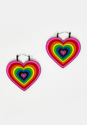 Layers To Love Heart Earrings