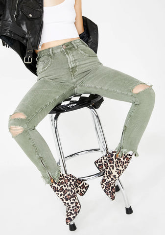 Super Khaki Freebirds High Waist Jeans