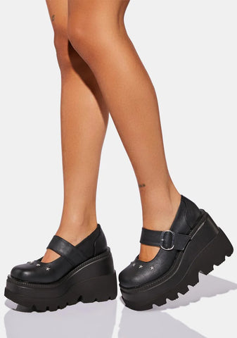 Shaker-23 Platform Mary Janes