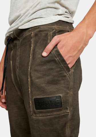 Atmosphere Unisex Washed Brown Joggers