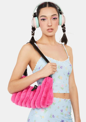 Cire Pink Fluff Shoulder Bag