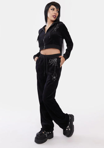 Night Crawler Velour Track Pants