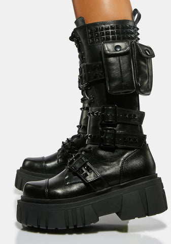 Lethal Strike Pocket Combat Boots