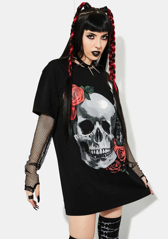 Lonely Vigil Fishnet Graphic Tee