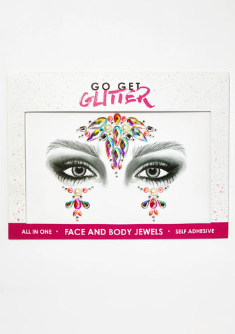 Iridescent Unicorn Face Jewels