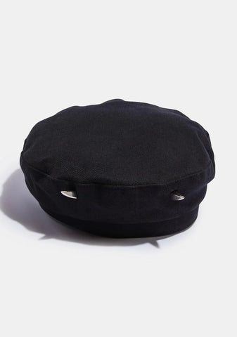 Atmosphere Black Beret With Horns