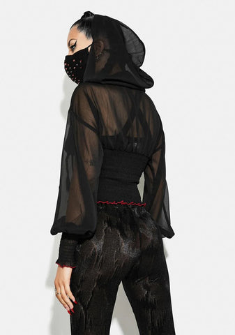 Chiffon Tight Waist Short Sunscreen Jacket