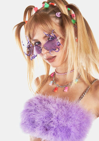 Monster 1 Neon Purple Sunglasses