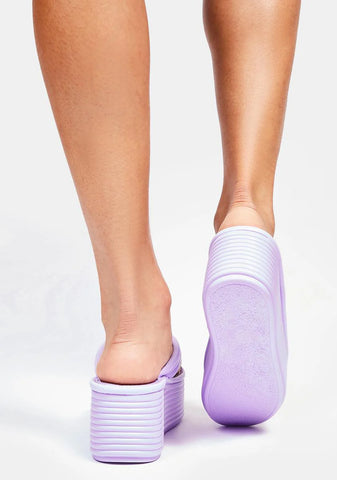 Fairy Knows It All Platform Flip Flops