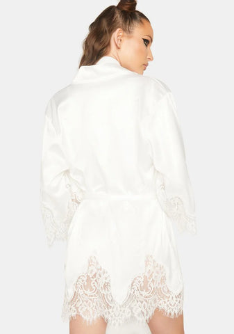 Icy Lay Me Down Satin Robe