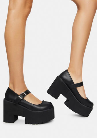 Hit The City Platform Mary Janes