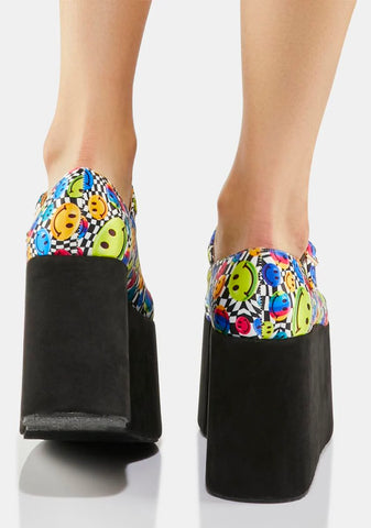 Make Me Giggle Platform Mary Janes
