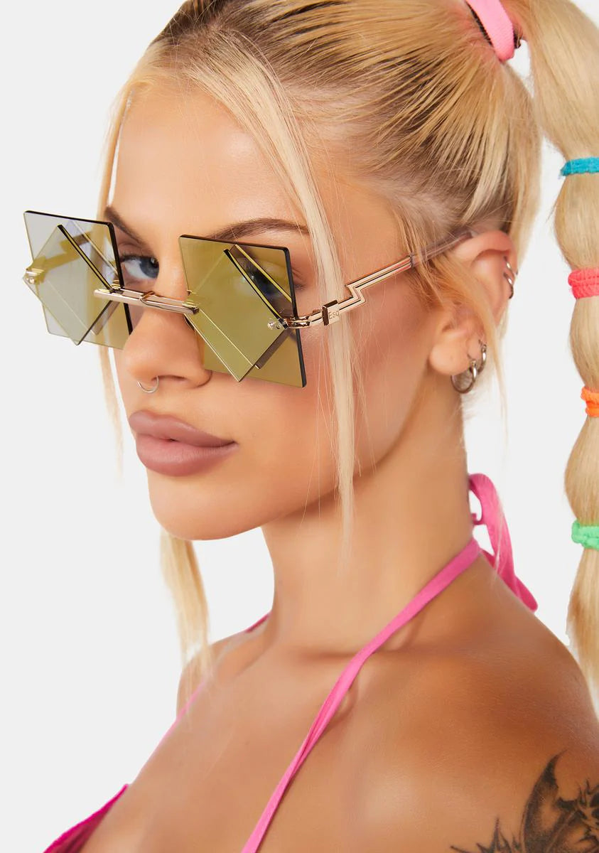 Yellow Beyond Diamond Sunglasses