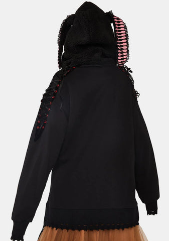 Cute Long Ears Graphic Hoodie