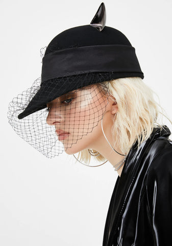 Solemn Salem Cat Ear Hat