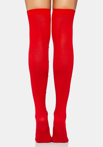 Virtual Kiss Thigh High Socks