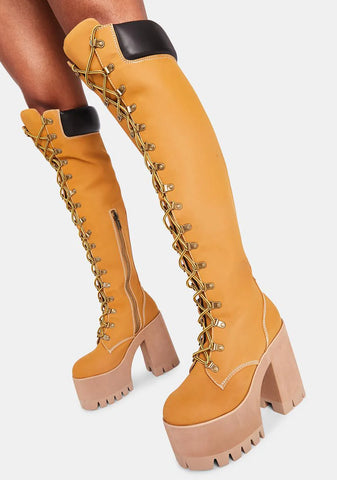 Step It Out Platform Work Boots