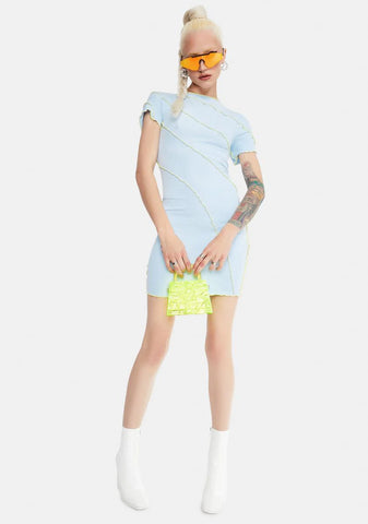 Sky Enter The Void Seamed Mini Dress
