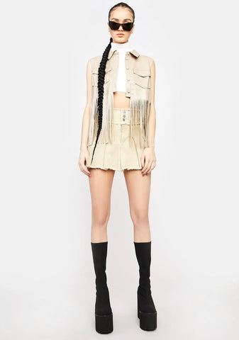 Pass It On Fringe Vest