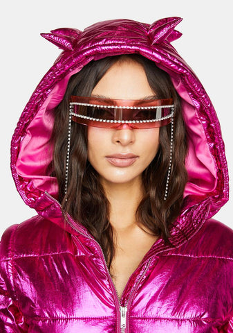 Sweet Cyber Tears Shield Sunglasses