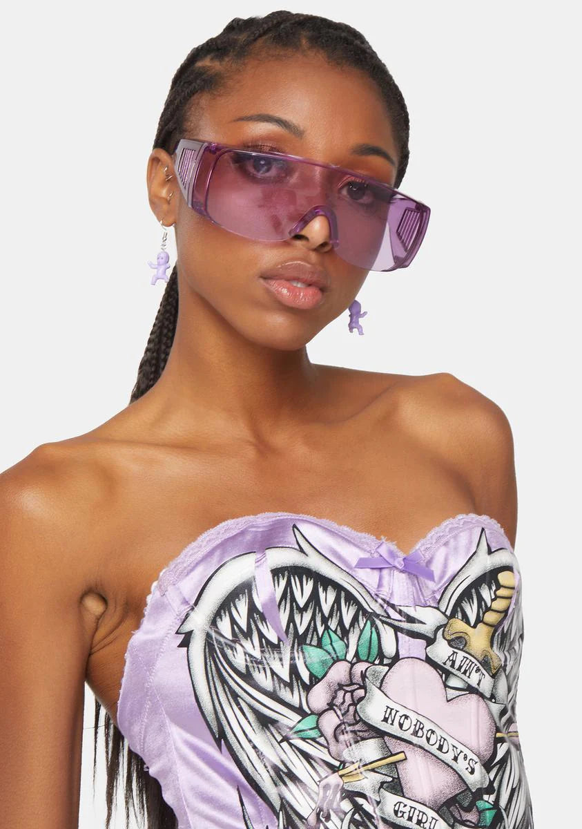 Stop Pass The Test Shield Sunglasses