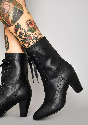 Victorian Vices Lace Up Boots