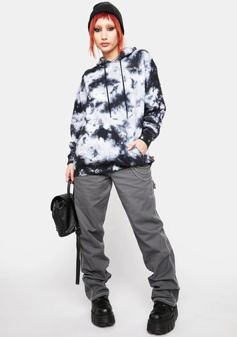 Tie Dye Screen Print Hoodie