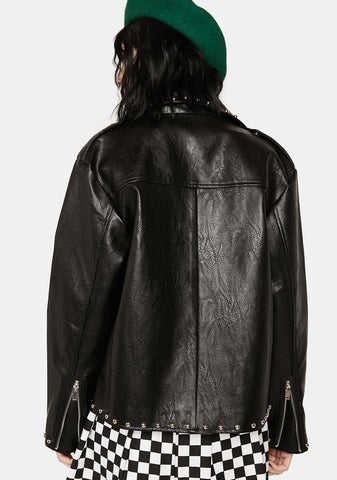 Midnight Rider Studded Moto Jacket