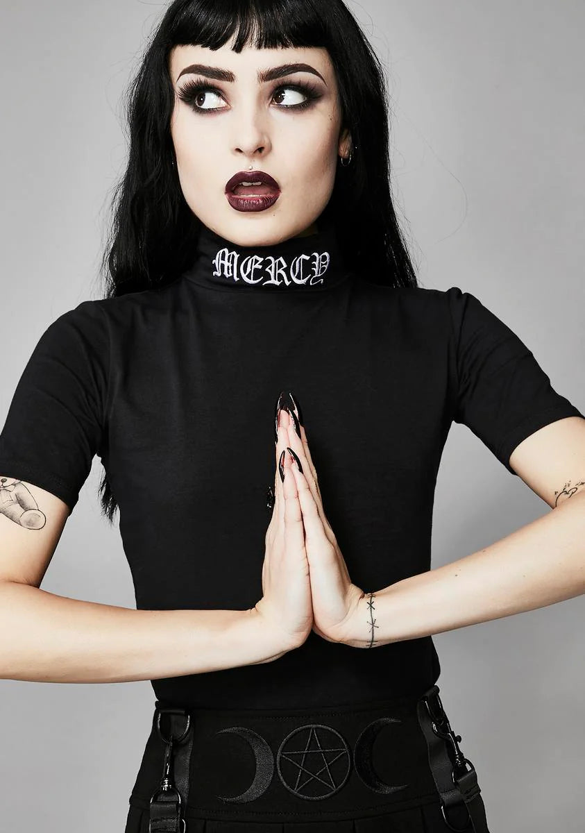 Lord Have Mercy Mock Neck Top