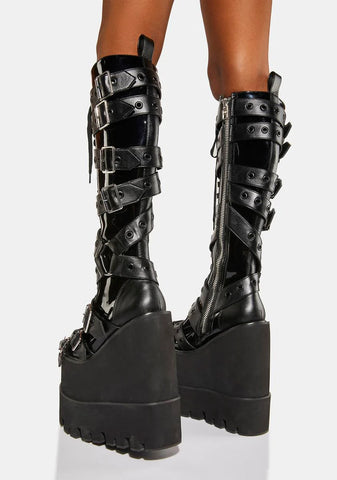 Total Bondage Knee High Traitor Boots
