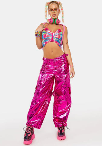 Neon Playa Dreamin' Butterfly Top