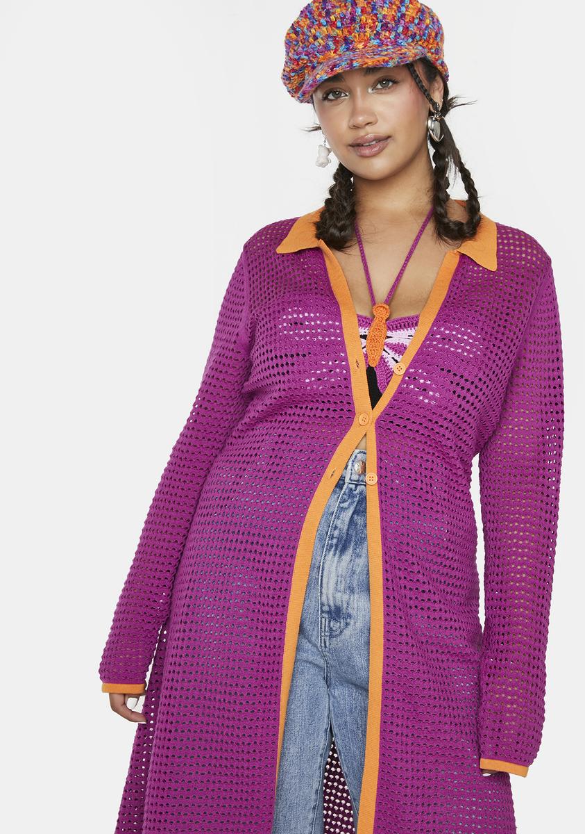 Plus Boogie Days Knit Cardigan