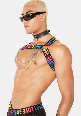 Unisex Pride Chain Harness