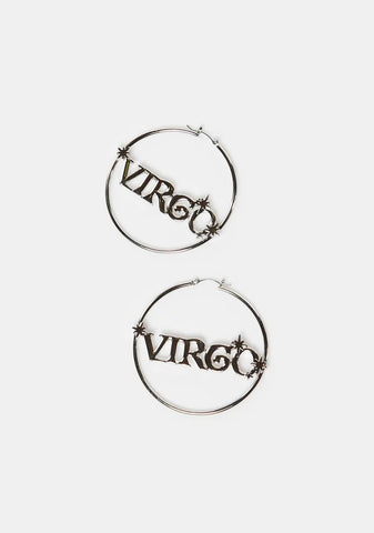 Reppin' Virgo Hoop Earrings