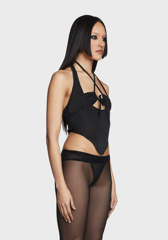 Synergy Bae Corset Top - Black