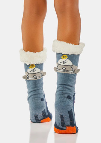 UFO Real Slipper Socks